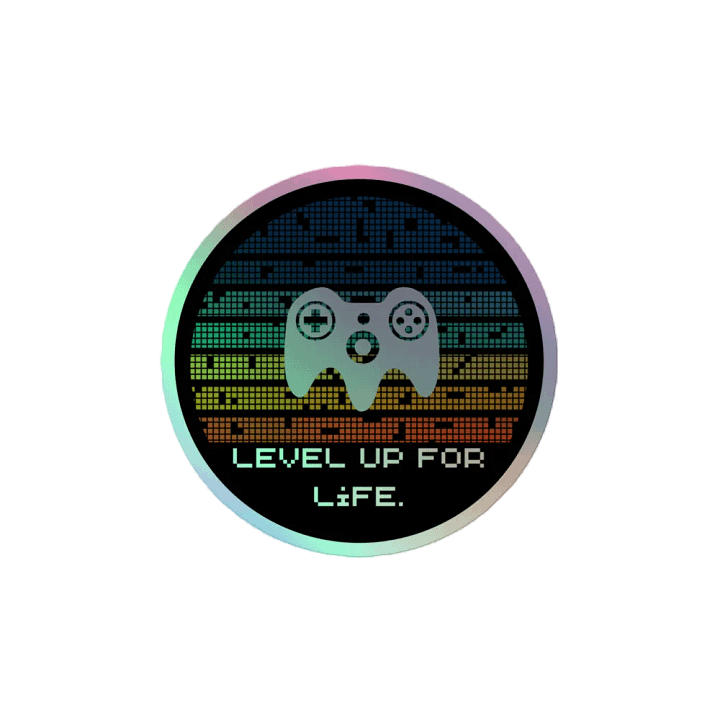 Level Up For Life. Holographic Sticker Pack product image (2)