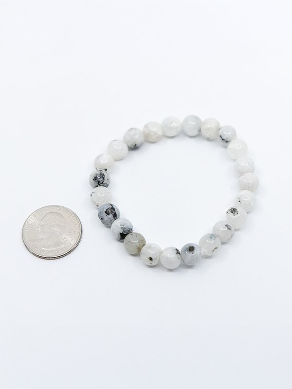 Rainbow Moonstone Bead Bracelet product image (2)