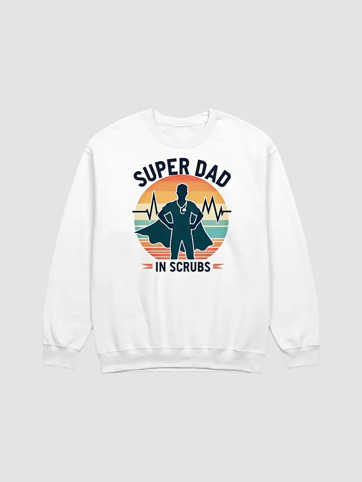 Super Dad in Scrubs Crewneck Sweatshirt product image (8)