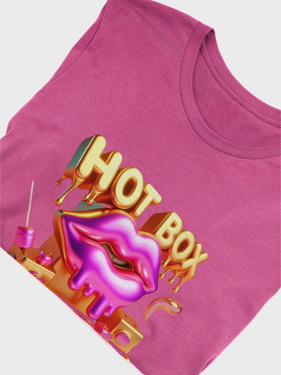 HOT BOX DRIPPING PINK AND GOLD LIPS TEE product image (45)