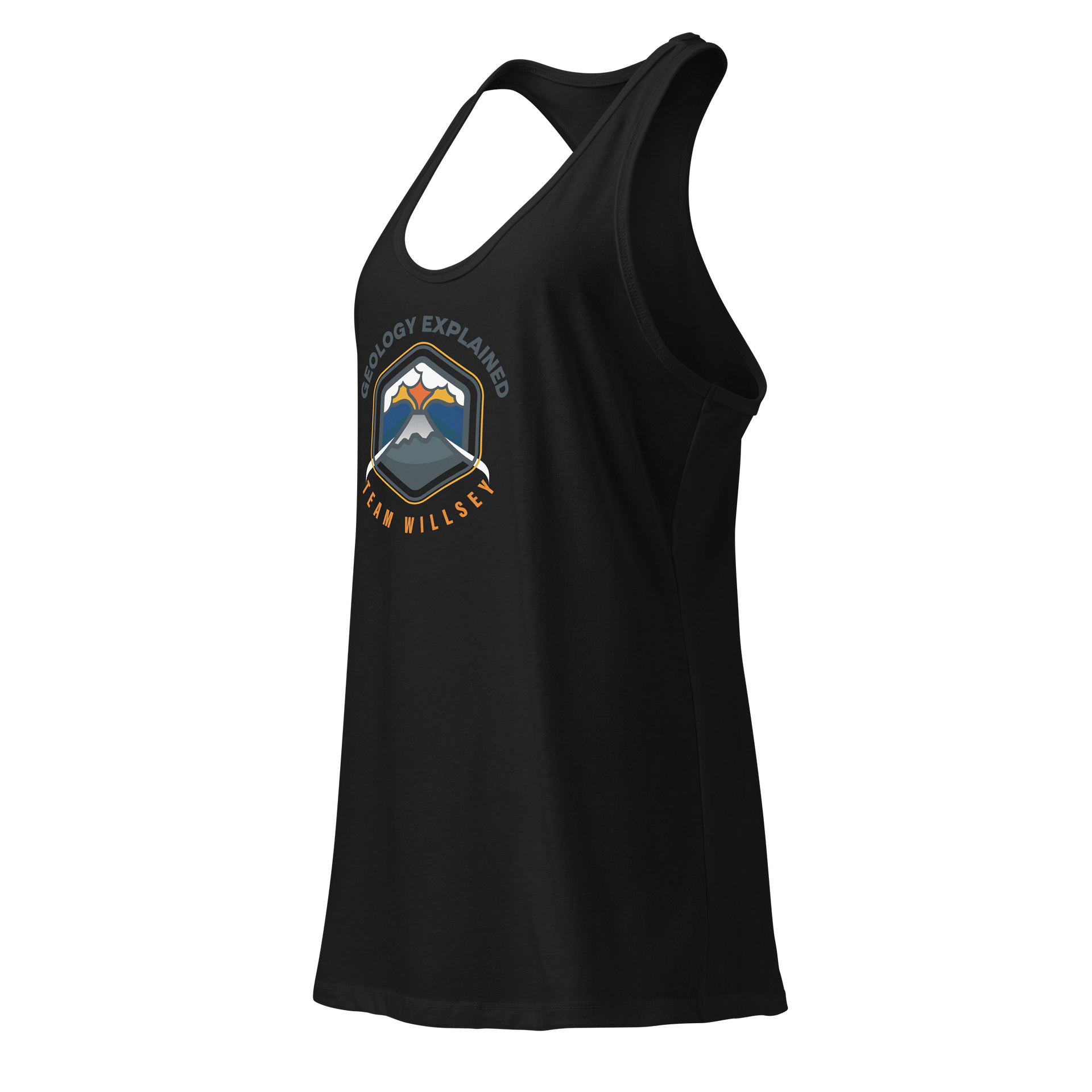 Volcanic Eruption Racerback Tank Top w/center logo product image (3)