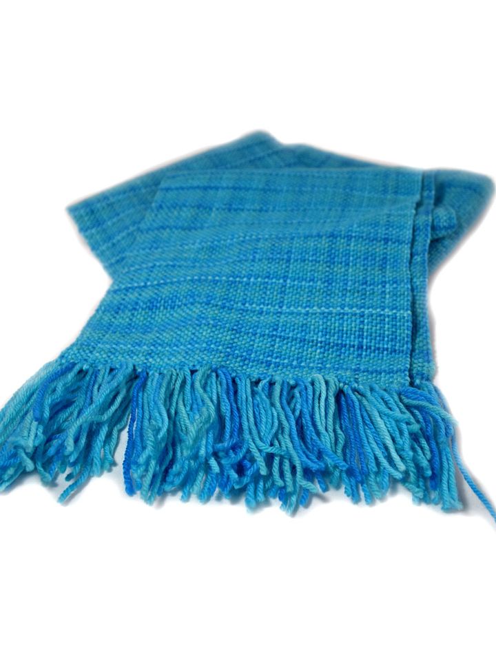 Blue Tonal Handwoven Scarf product image (1)