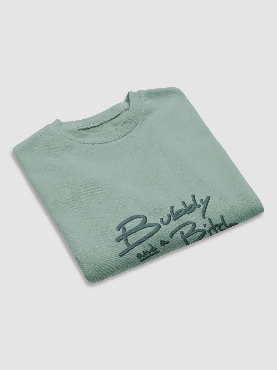 Bubbly and a B*tch (forest shadow design) women's fleece crop sweatshirt product image (15)