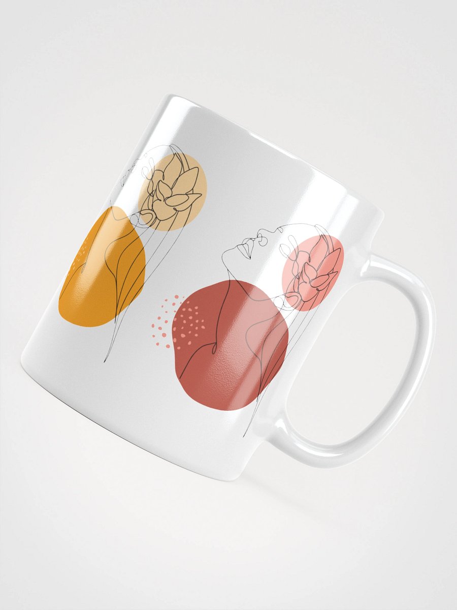 Mug Blanc Equilibre Femme Vibrant - Audace Emotionnelle - Idée Cadeau Raffiné product image (4)