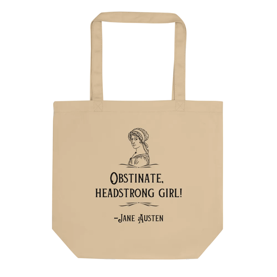 Obstinate Headstrong Girl Jane Austen Tote Bag product image (1)