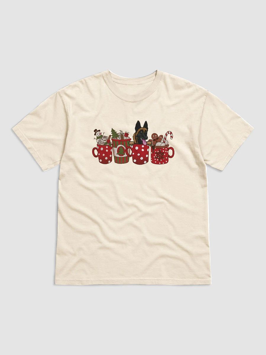 Cute Belgian Malinois in a Christmas Cup T-Shirt | Funny Christmas Pup in a Cup product image (14)