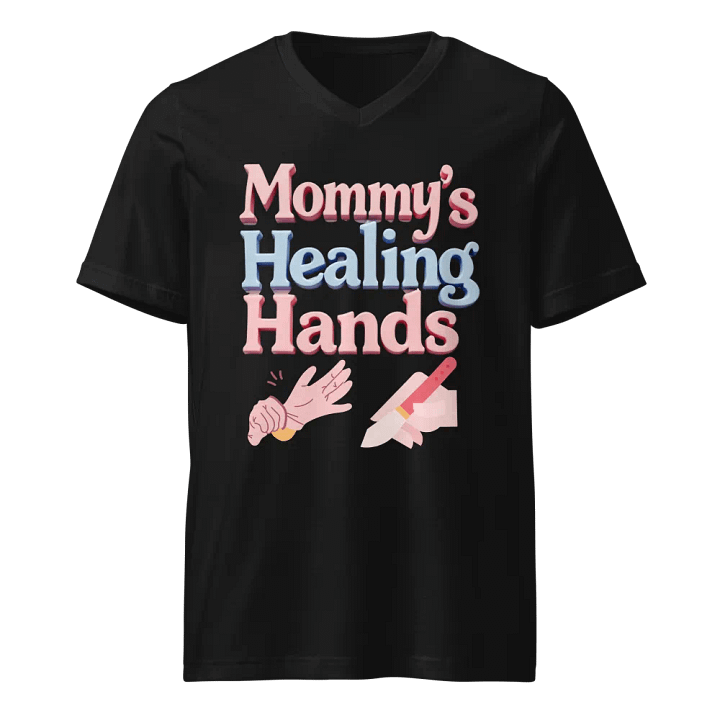 Mommy's Healing Hands V-Neck Tee product image (1)