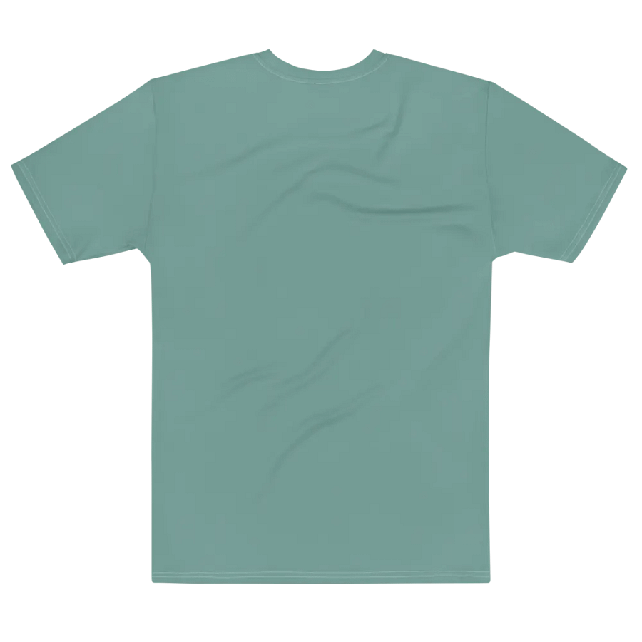 Plain Medium Teal Green Soft Summer Men's Crewneck Polyester Heavyweight Premium T-Shirt by Treasure Pie product image (7)