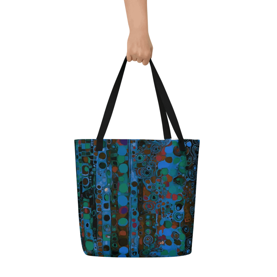 klimt blues tote bag for art students product image (7)