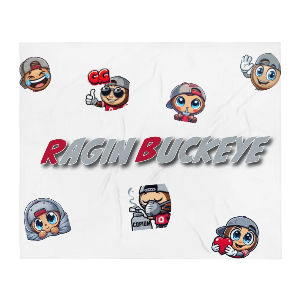 Ragin Emote Throw Blanket product image (1)