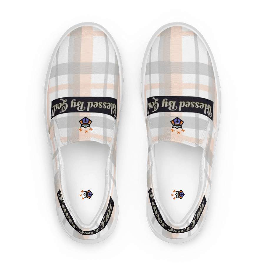 BBG Pink Plaid Women's Slip On V2 product image (8)