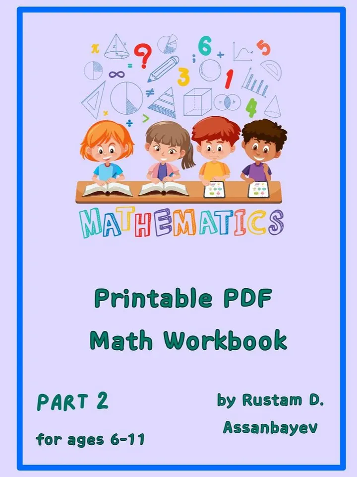 Printable Math Workbook Part 2 product image (1)