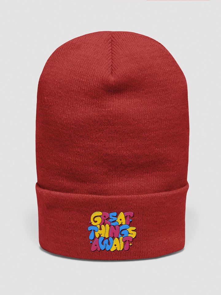 Great Things Await Cuffed Beanie product image (5)