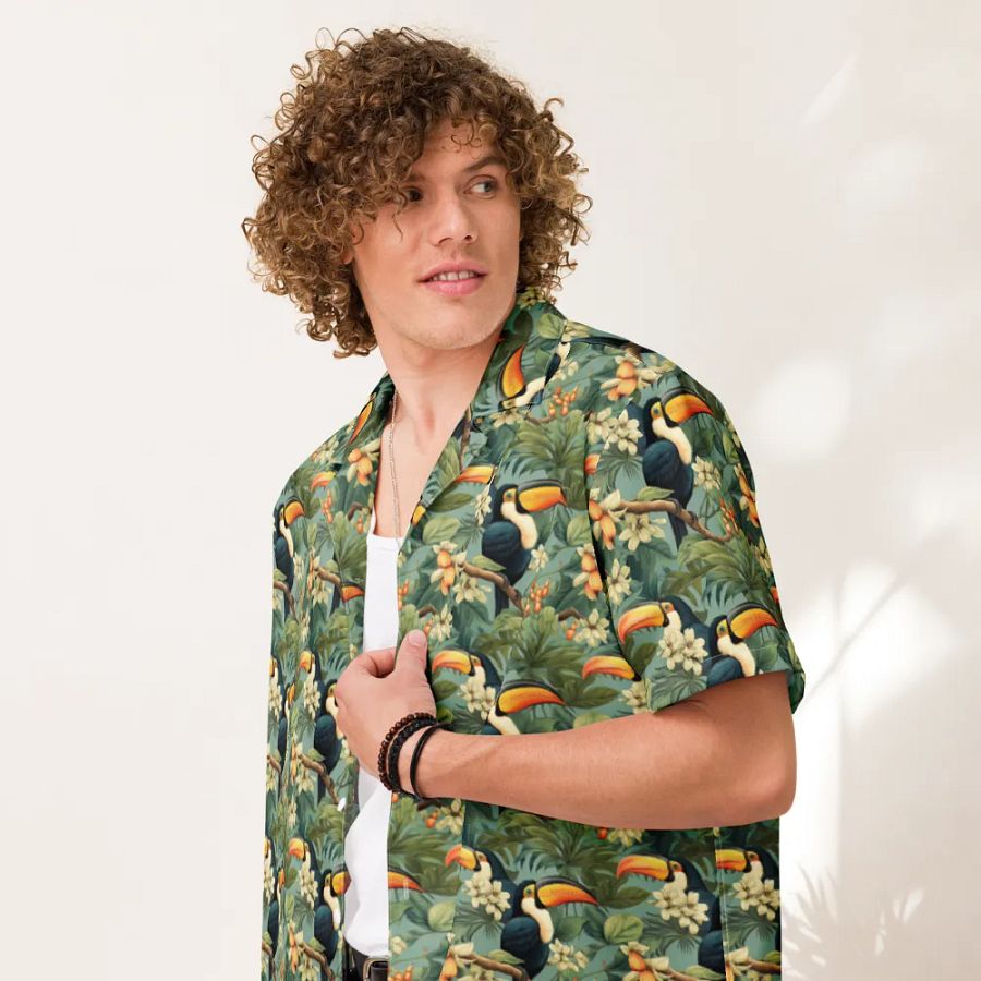 Tropical Toucan Hawaiian Shirt product image (7)