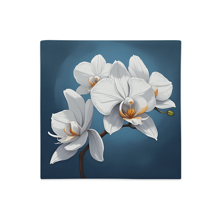 White Orchid Pillow Case product image (1)