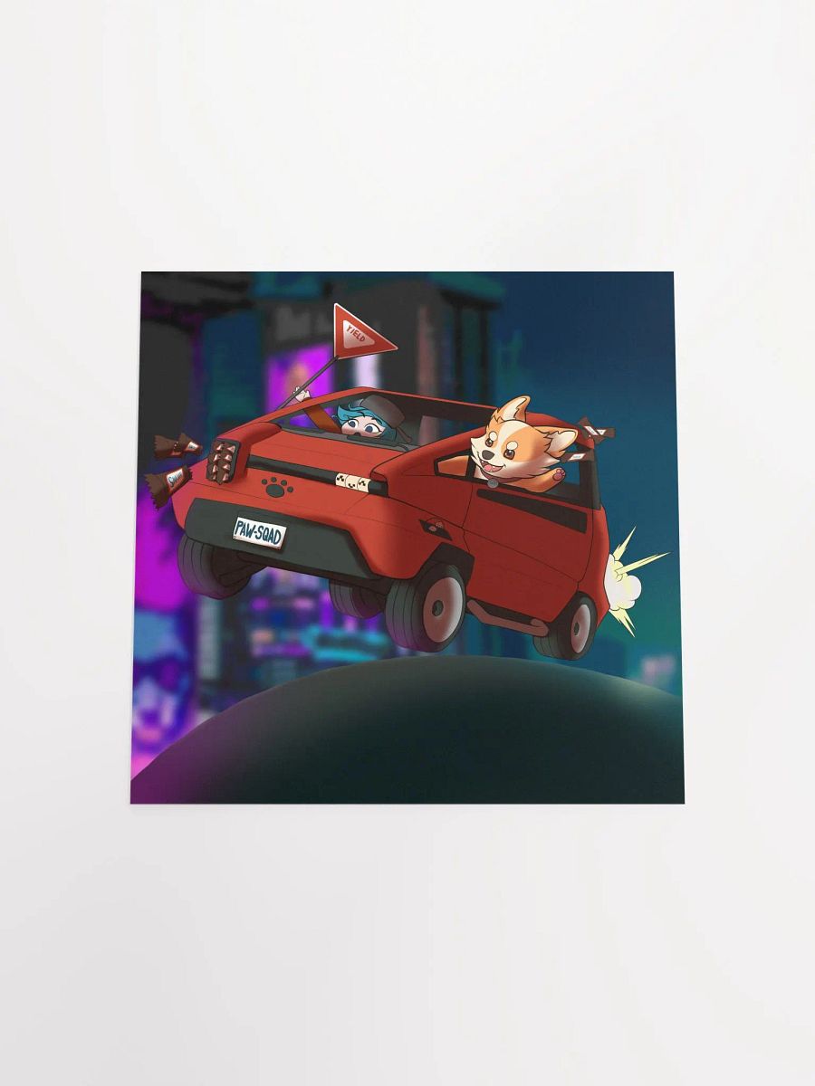 CYBERPUP PAWSQUAD UNFRAMED SQUARE POSTER product image (4)