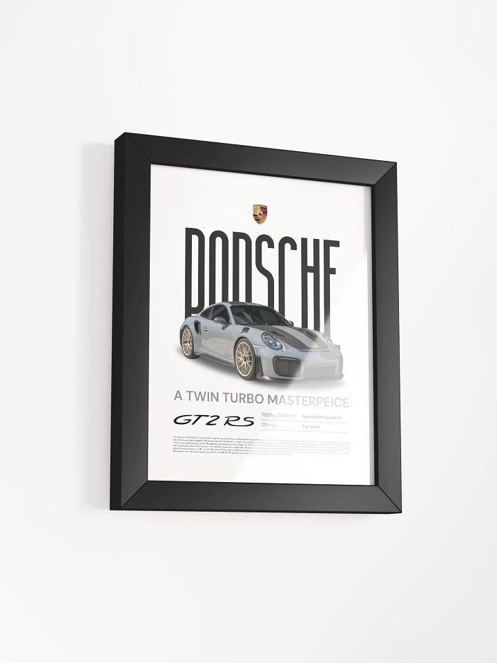 PORSCHE GT2RS FRAMED POSTER product image (2)