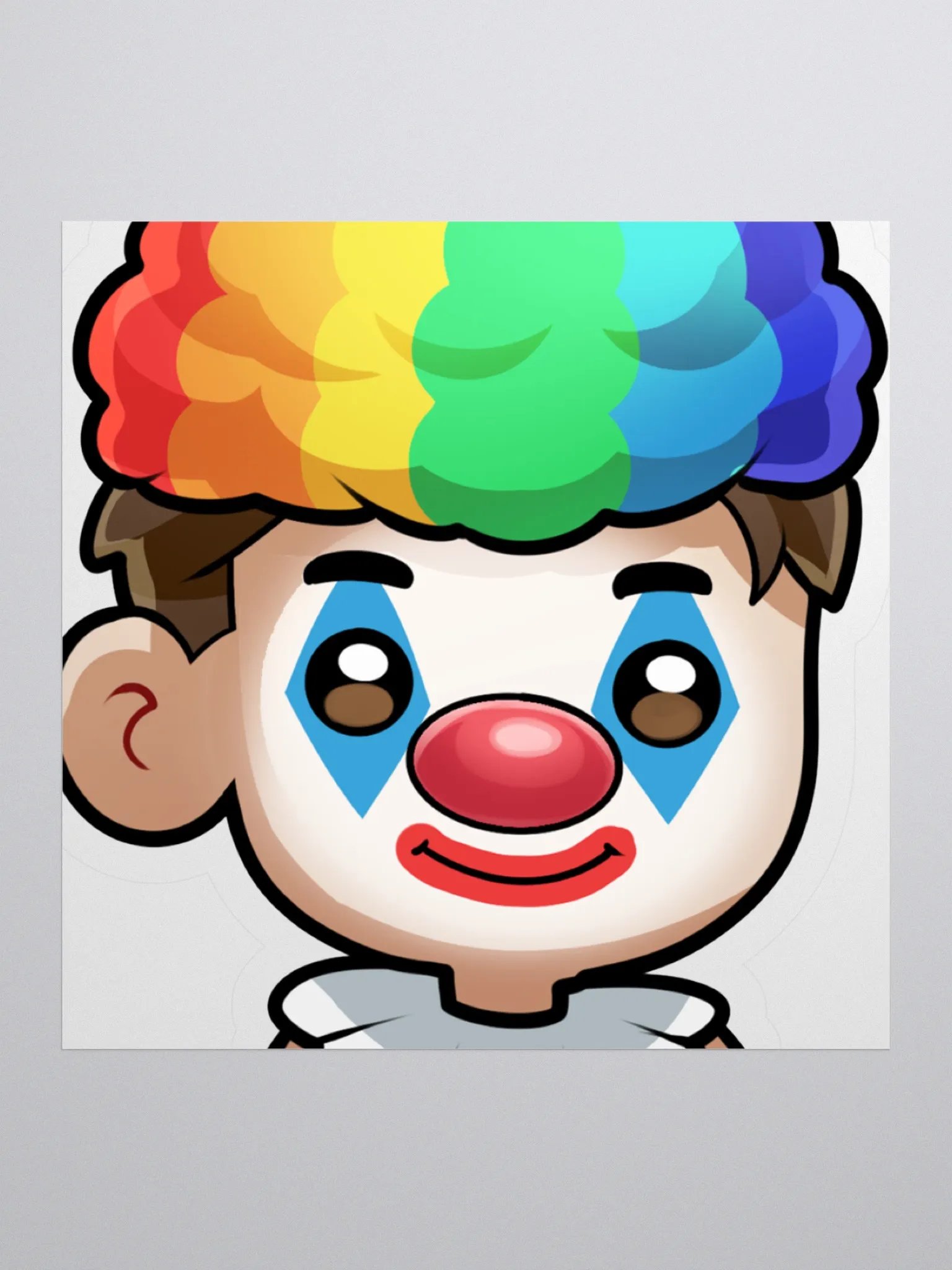 Jxime's Rainbow Clown Kiss Cut Stickers product image (4)
