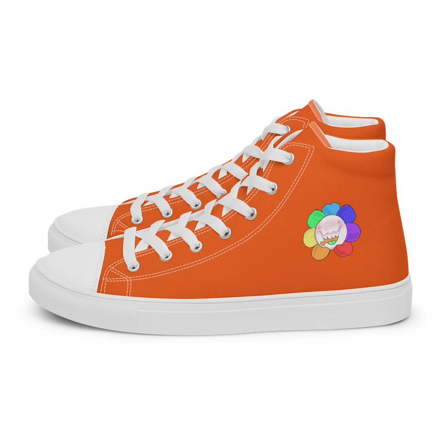 Orange and White Flower Sneakers product image (2)
