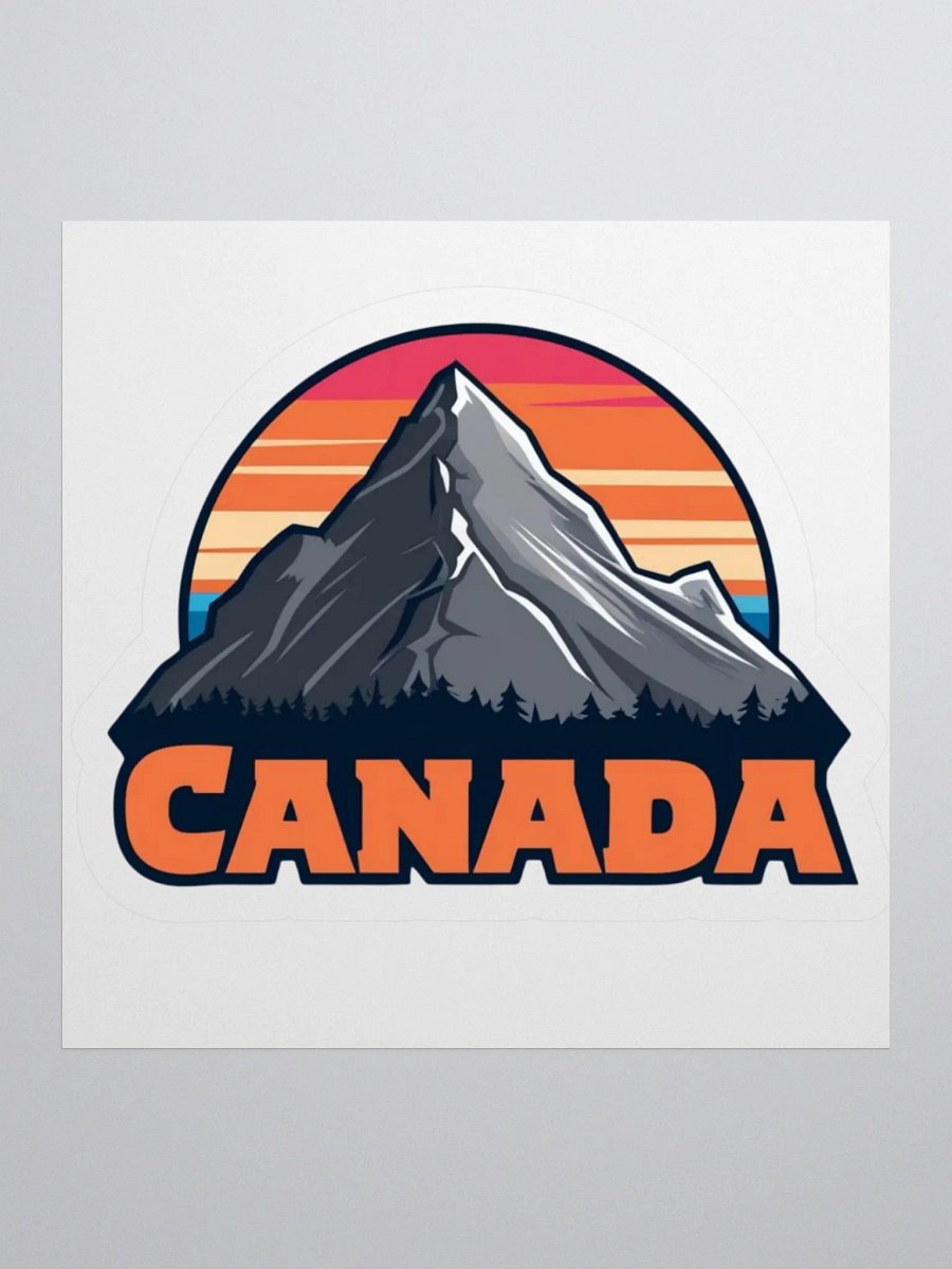Canadian Sunset Kiss Cut Stickers product image (2)