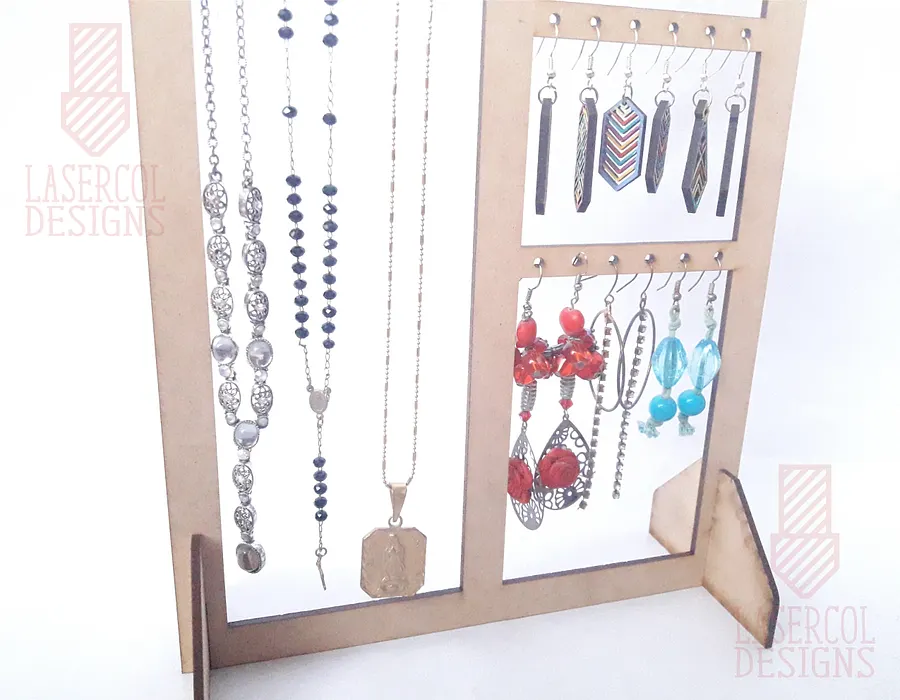 Earring Necklace Holder Stand - Laser Cut Files product image (10)