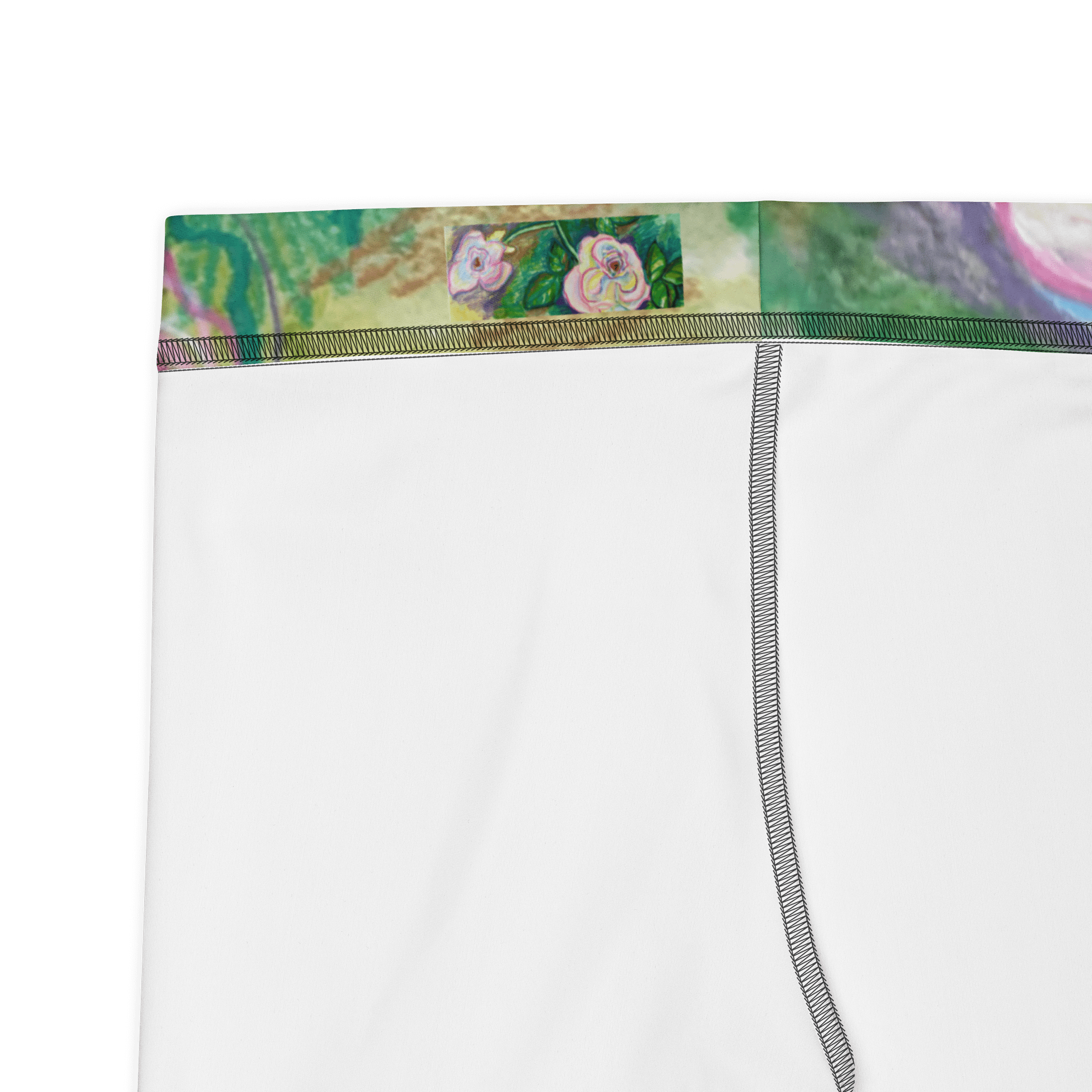 Pastel roses All-Over Capri Leggings product image (3)