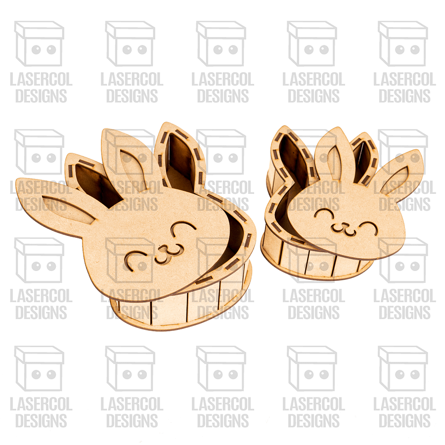 Easter Bunny Shaped Boxes Set 4 - Laser Cut Files product image (10)