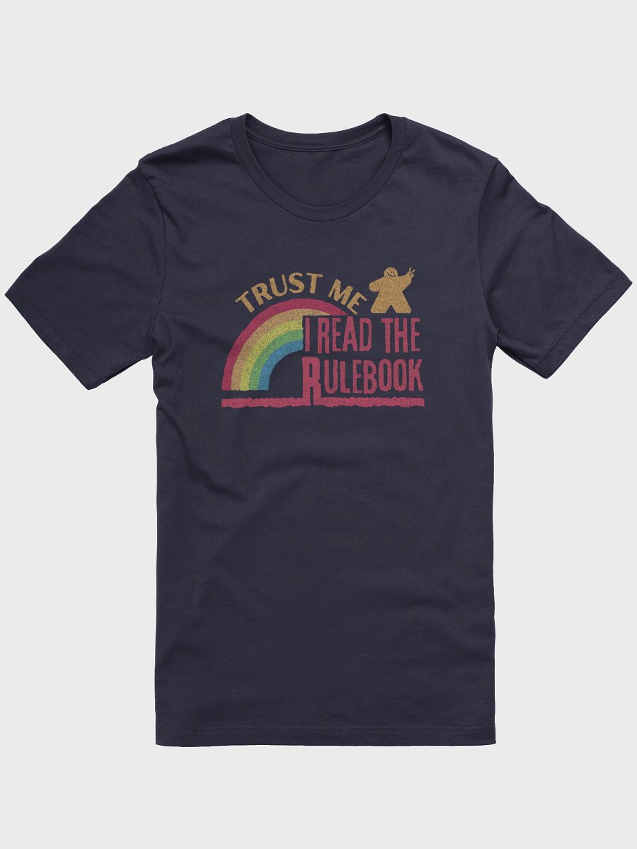 Trust Me I Read The Rulebook - Rainbow Board Game Host T-Shirt - Navy product image (2)