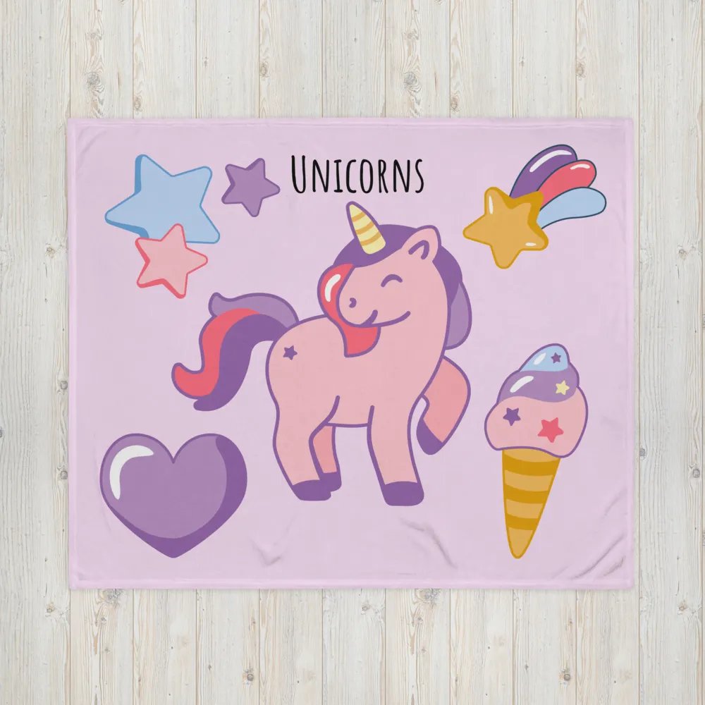 Unicorn blanket product image (4)