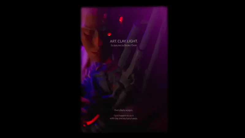 PREORDER: Artbook "ART. CLAY. LIGHT. - Sculptures by freaky-Deek" product image (4)