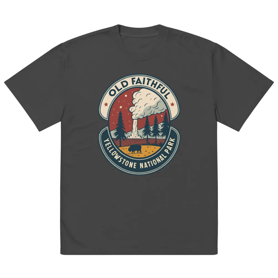 Old Faithful Yellowstone Badge T-Shirt product image (5)