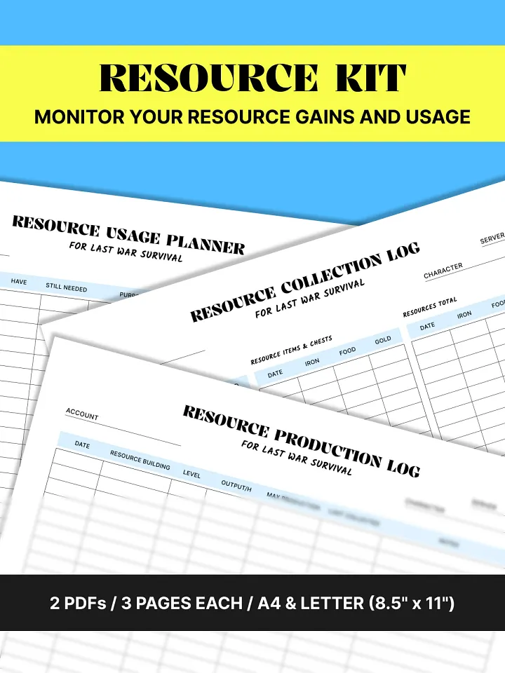 Resource Printable Kit for Last War Survival product image (1)
