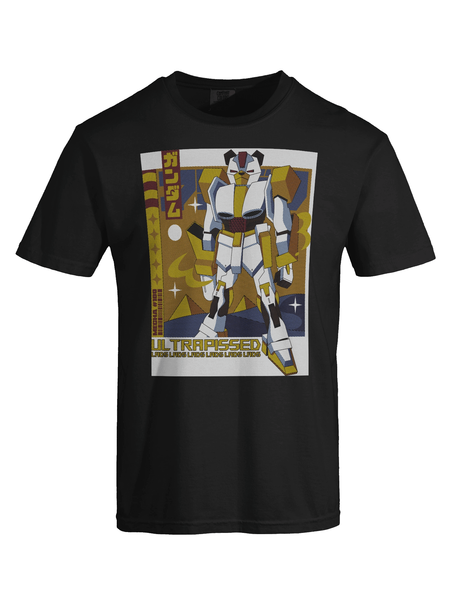 Mecha Bear Front Print Tee | Black product image (7)