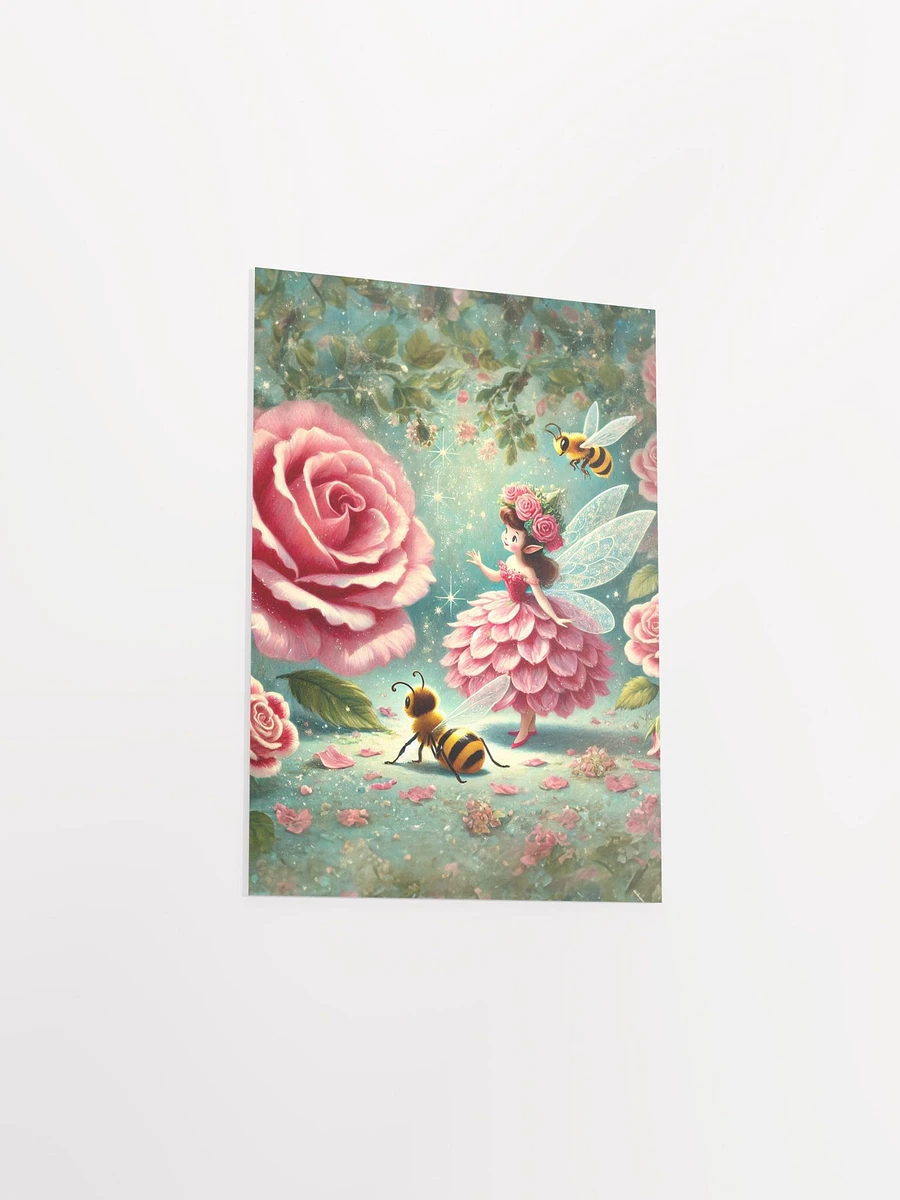 Pink Rose Fairy and Bees Premium Matte Poster product image (25)