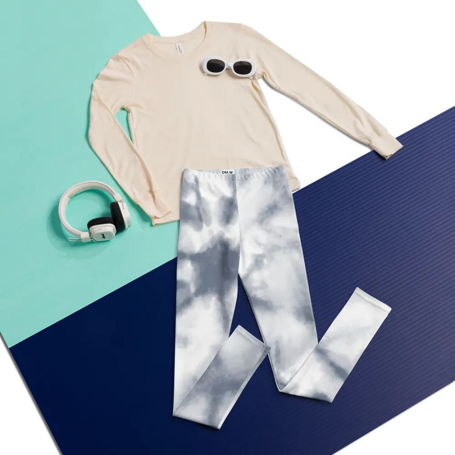 Ethereal Inkblot Dreams Youth Leggings product image (6)