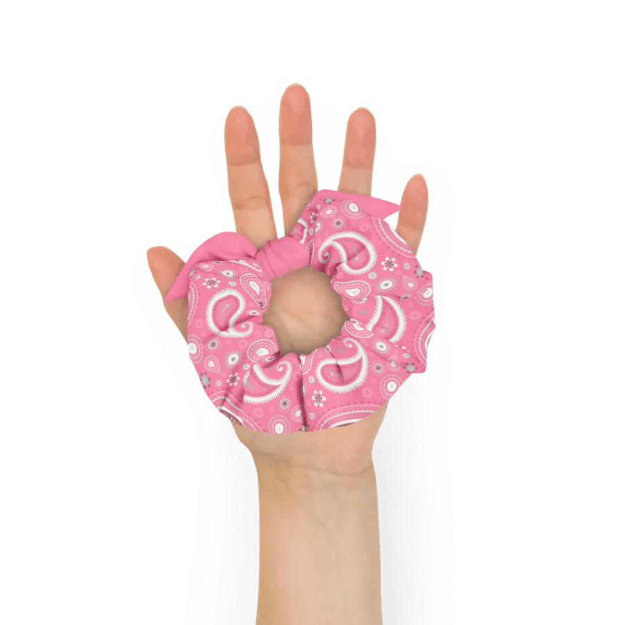 Pink Paisley Dreams All-Over Print Scrunchie product image (9)