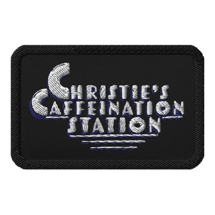 Christie's Caffeination Station Embroidered Patch - Black product image (1)