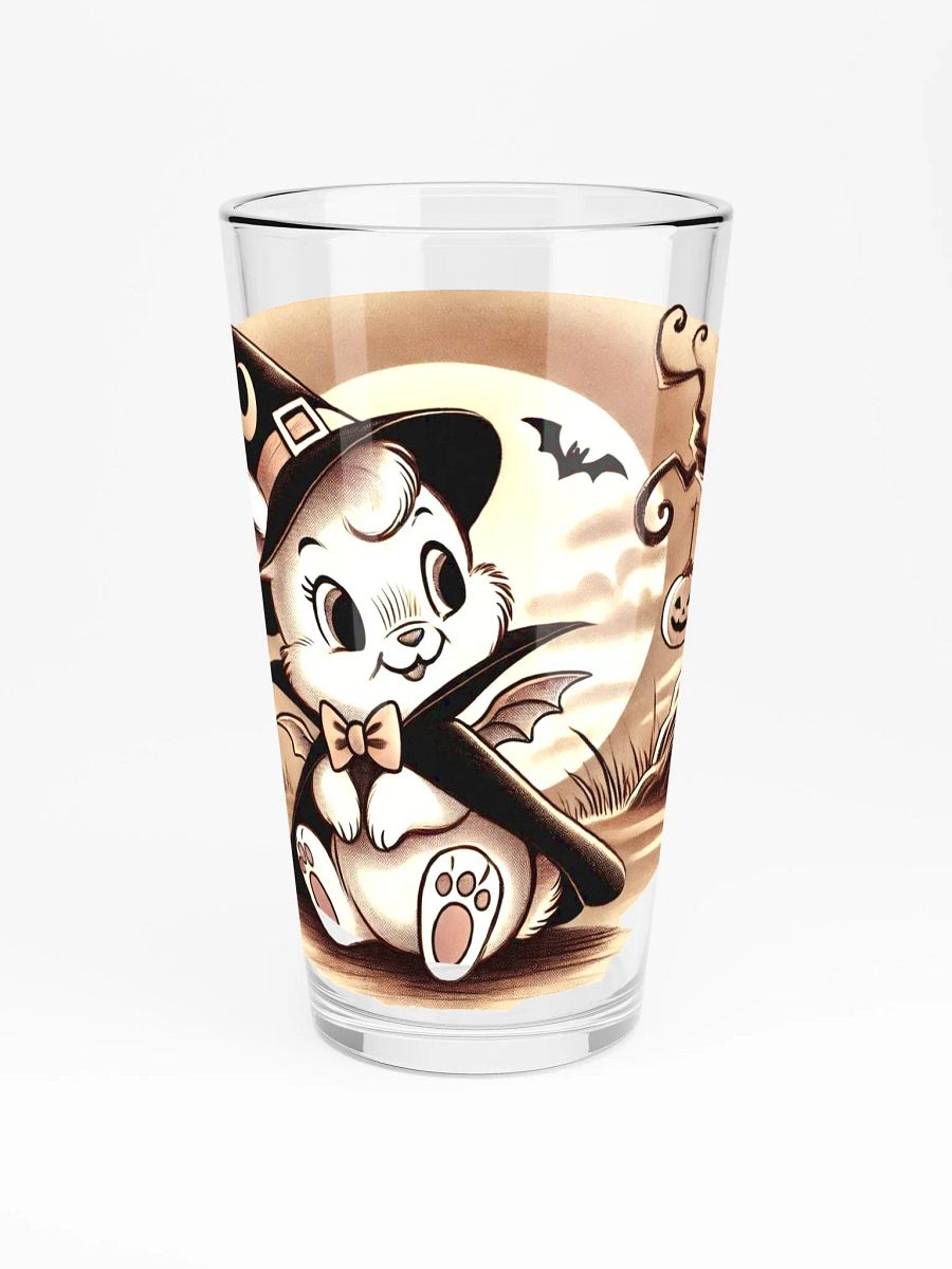 Vampire Bunny Halloween 16 oz Glass product image (3)