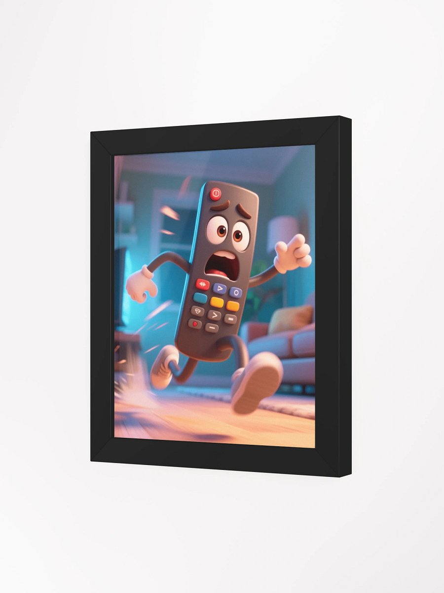 Startled Remote Control Framed Poster product image (61)