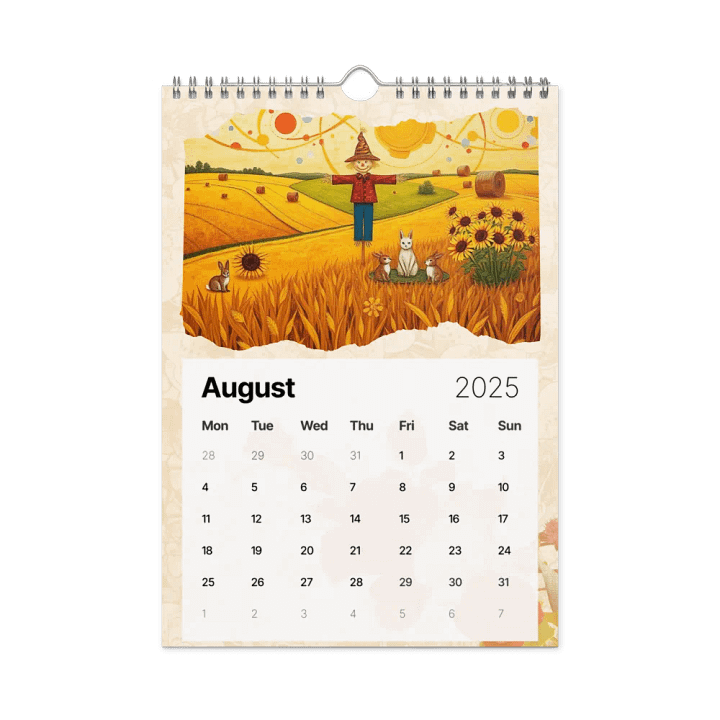 FOLK ART WALL CALENDAR 2025 product image (2)