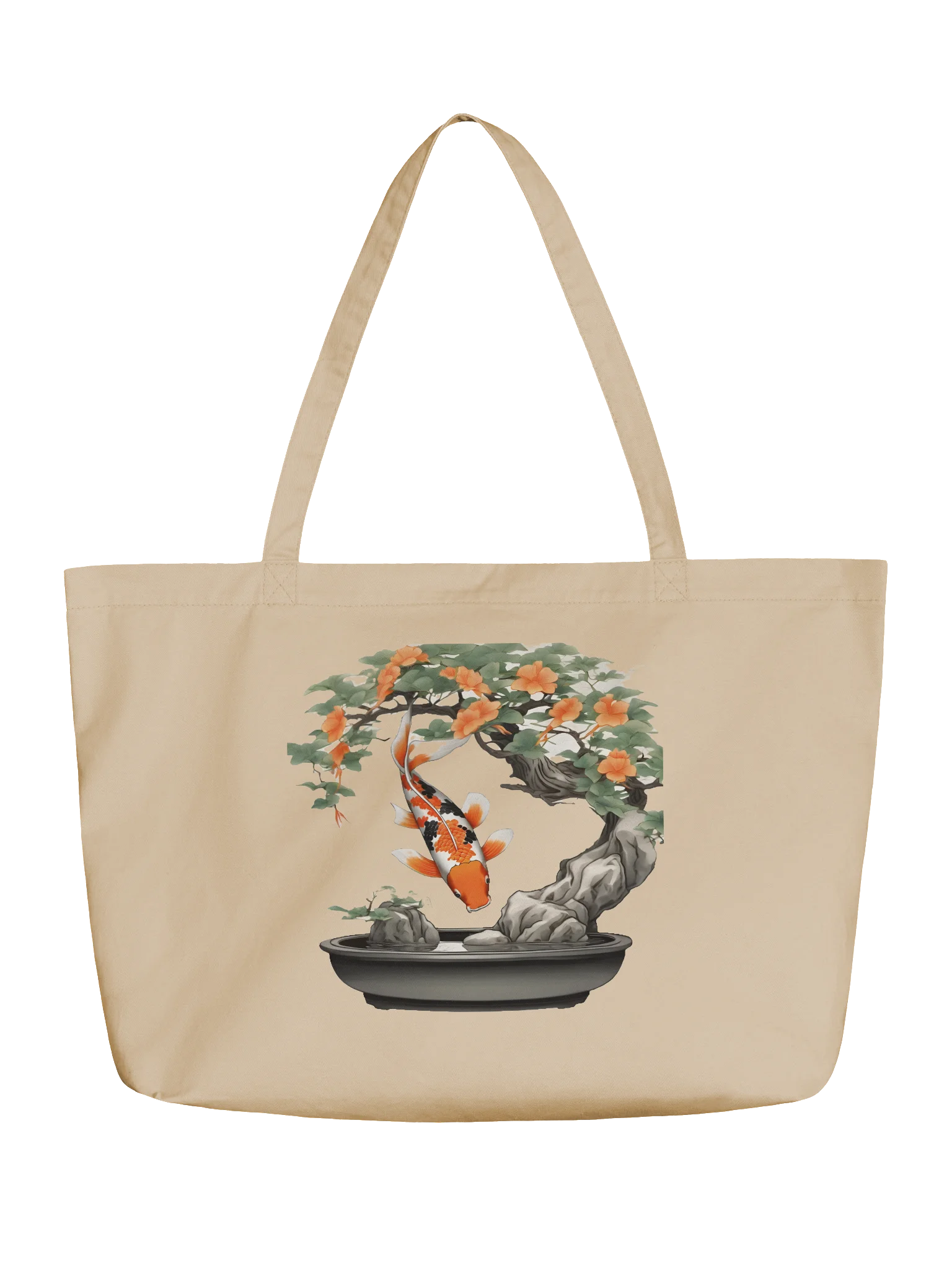 Koi Serenity Organic Tote Bag product image (1)