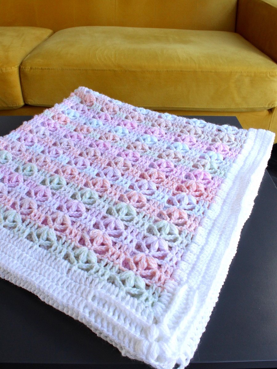 Lace Crochet Baby Blanket - Scarlett Baby Blanket product image (10)