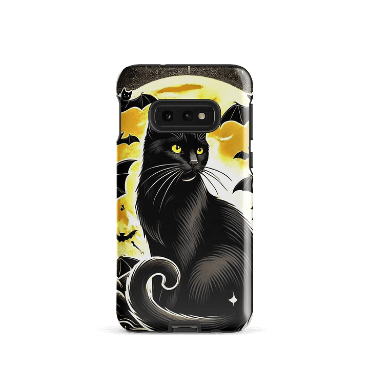 Mystic Black Cat Samsung Tough Case - Moonlit Feline Design product image (2)