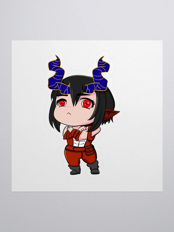 Pouting Kurai Kiss Cut Stickers product image (1)