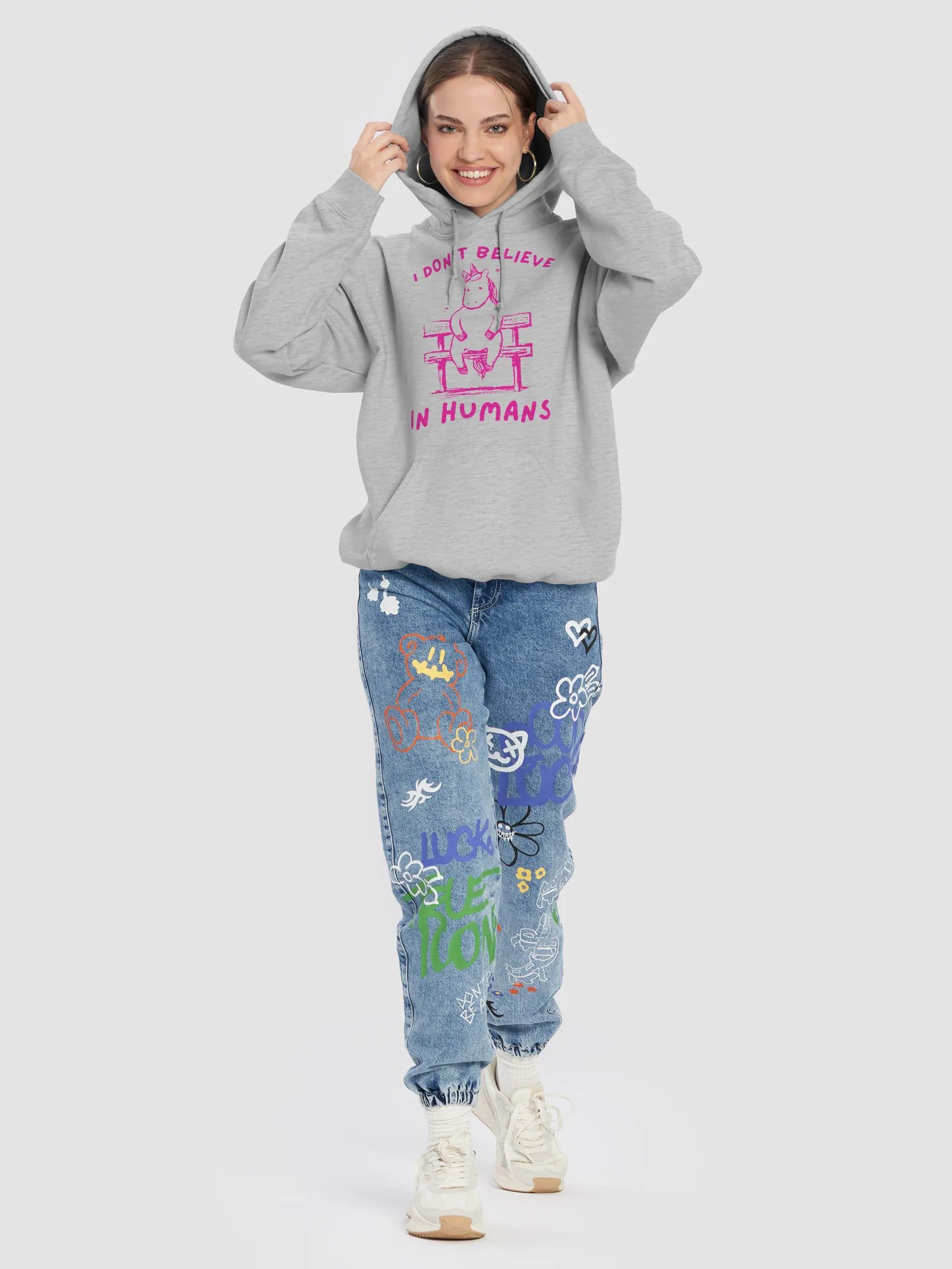 I dont believe in humans Hoodie product image (43)