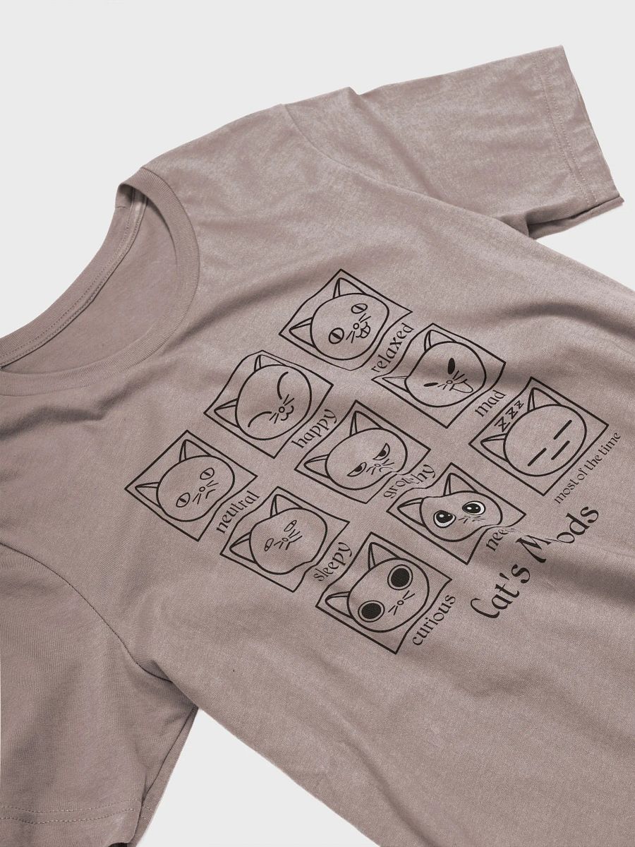 Cat's Moods Unisex Tee, Black Print product image (2)