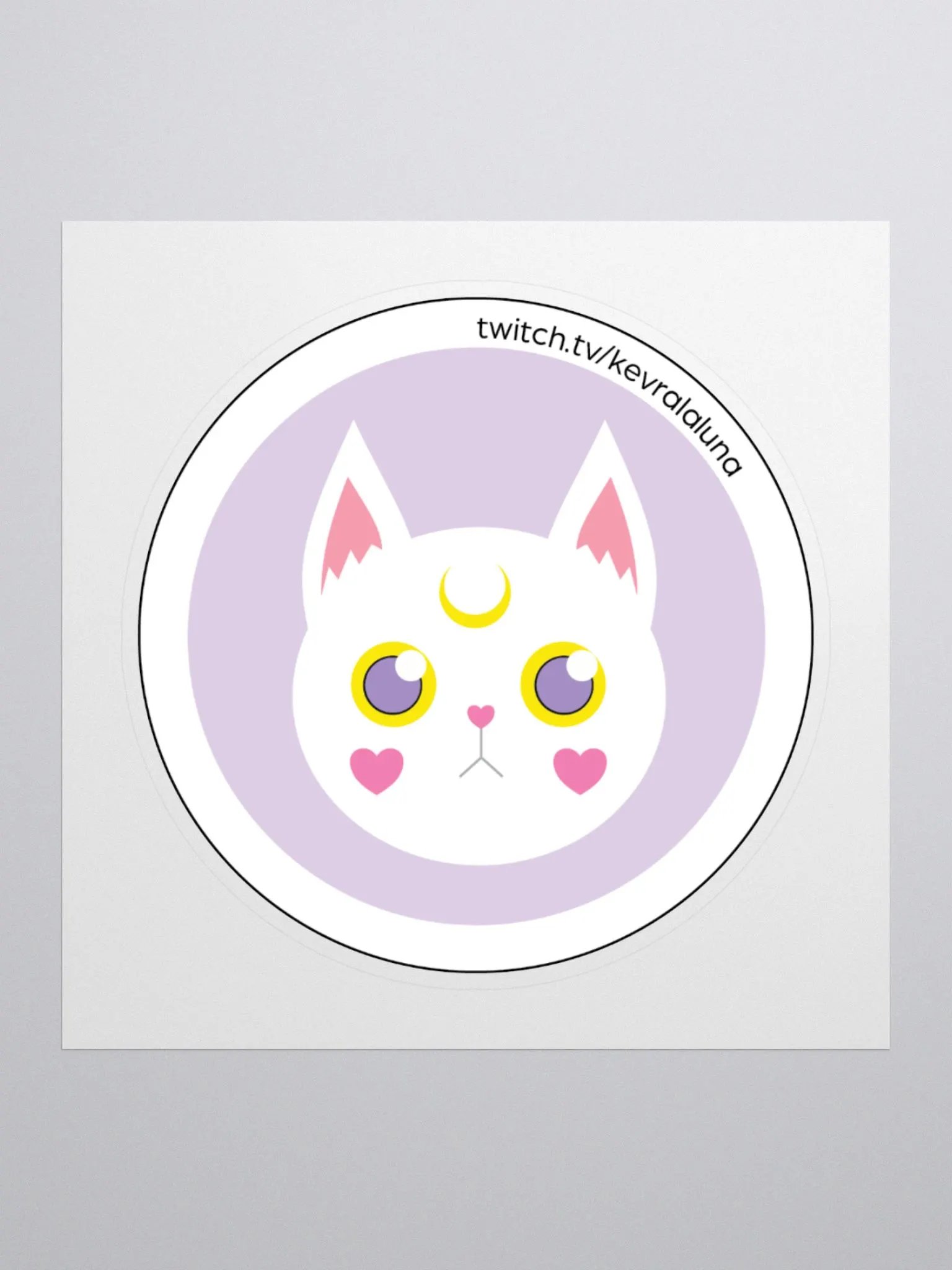 Whitecat Emote Sticker product image (2)