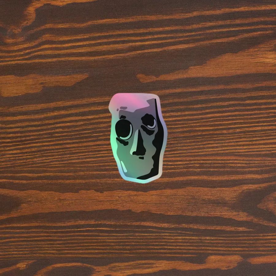 Old Man Chimes Holographic Sticker product image (5)
