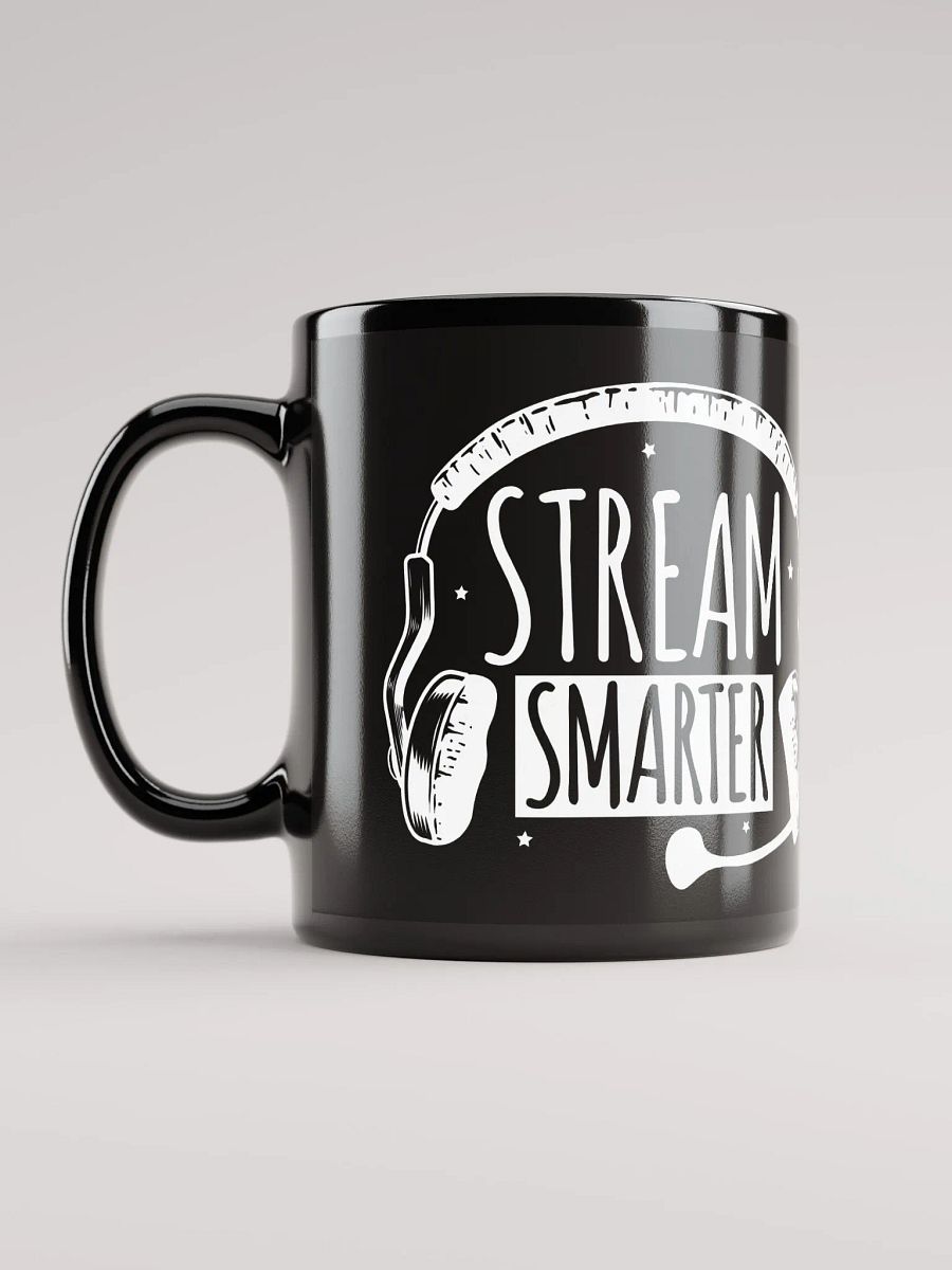 Stream Smarter Not Harder Mug Black product image (5)
