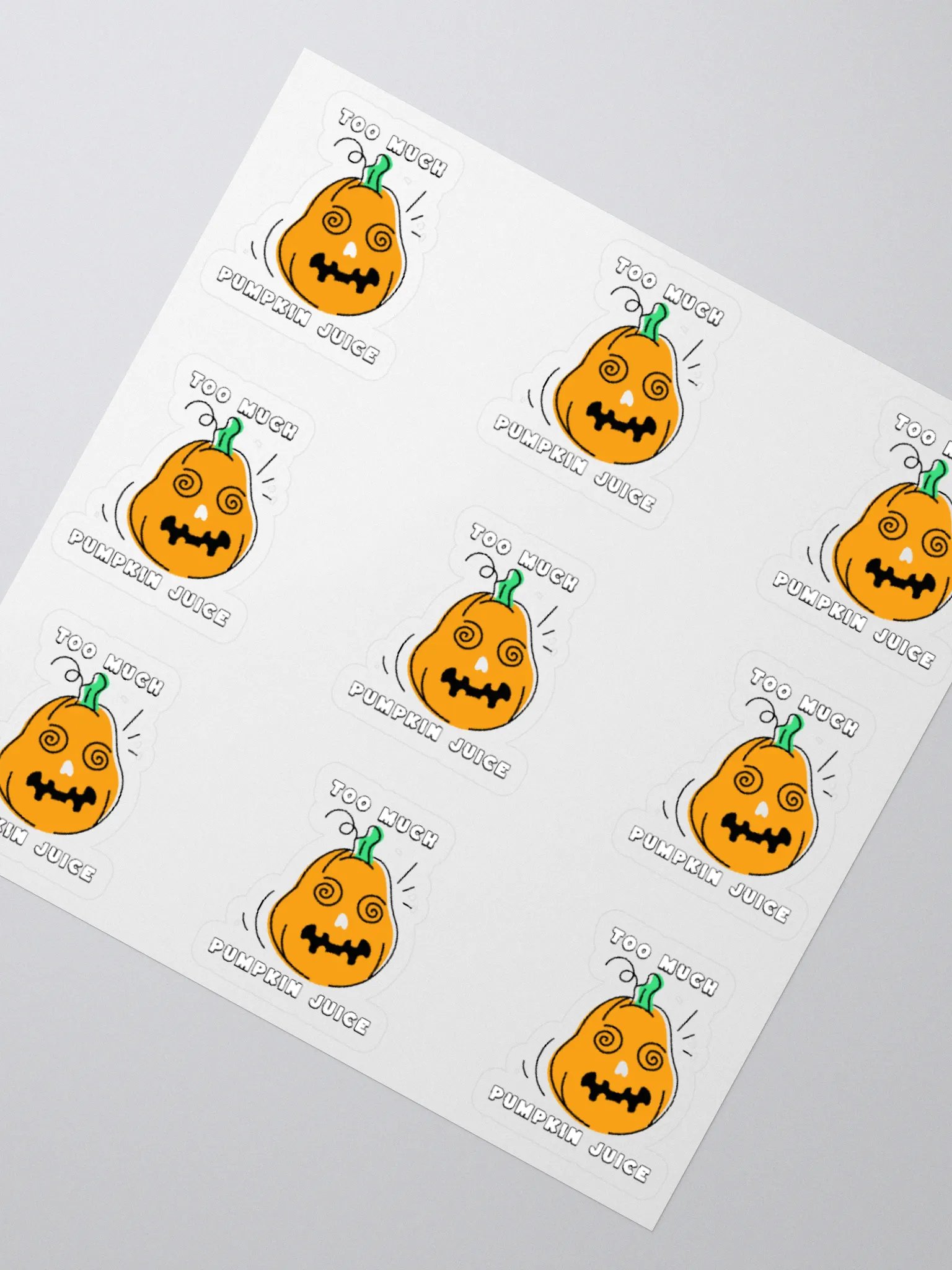 Too Much Pumpkin Juice Sticker Set product image (4)